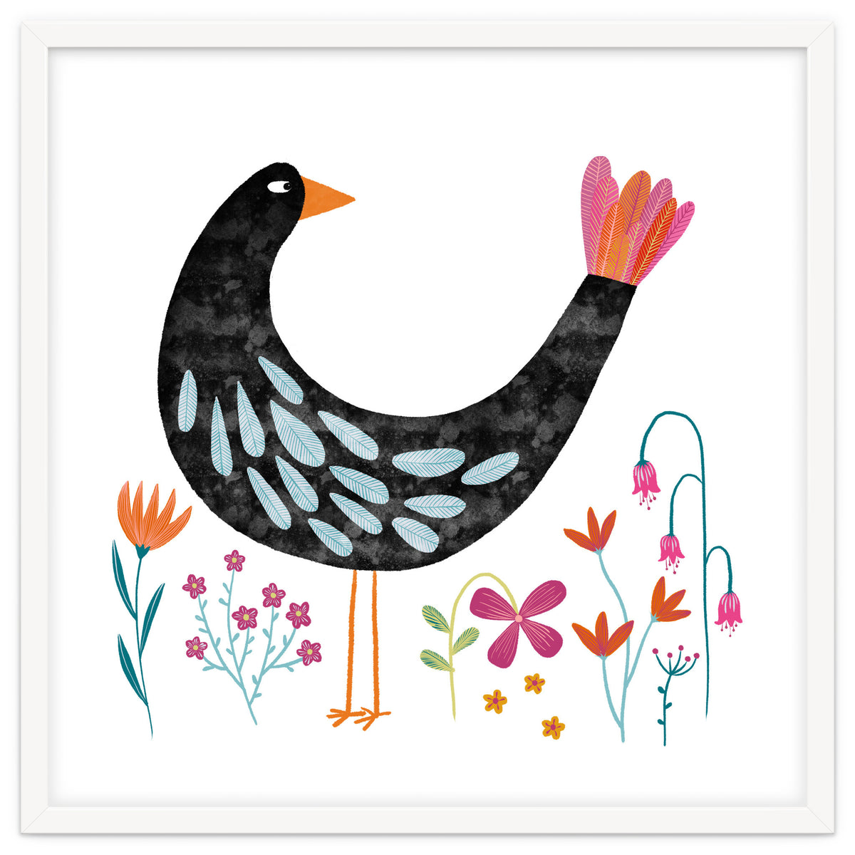 Bird with a Fancy Tail