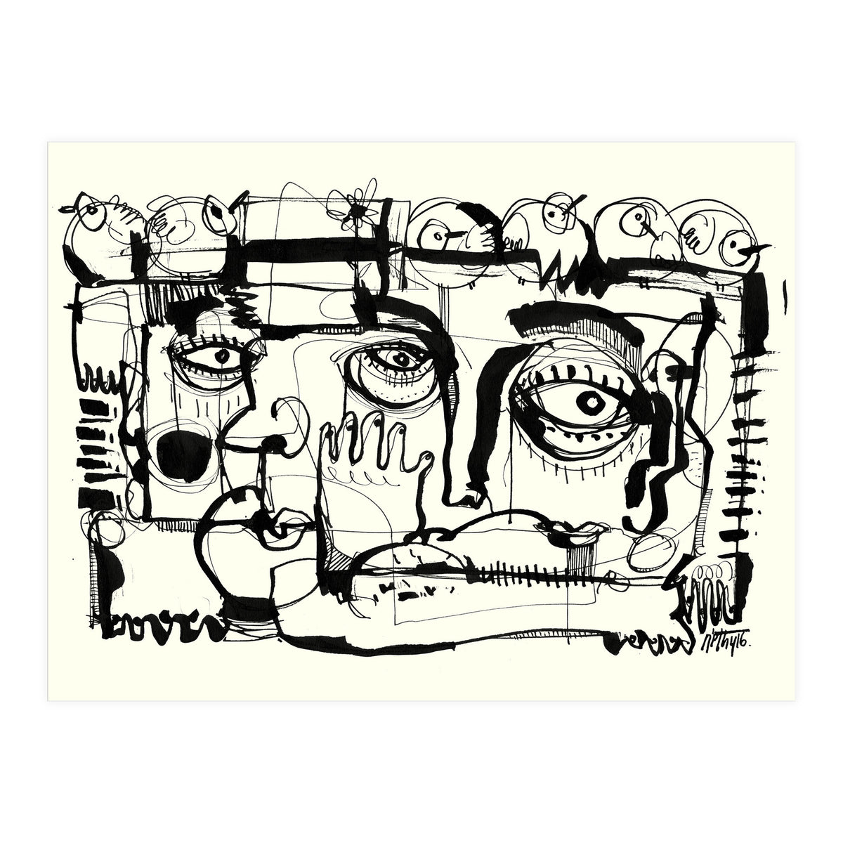 Birds on a Wire (Print Only)