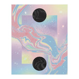 Pink Pastel Space Planet Yin Yang (Print Only) thumbnail