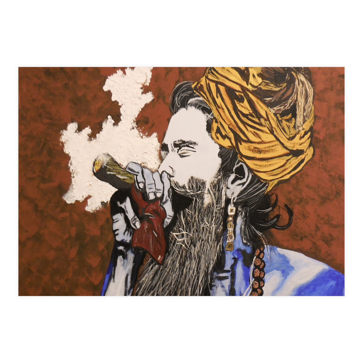 Aghori - Acrylic On Canvas (Print Only)