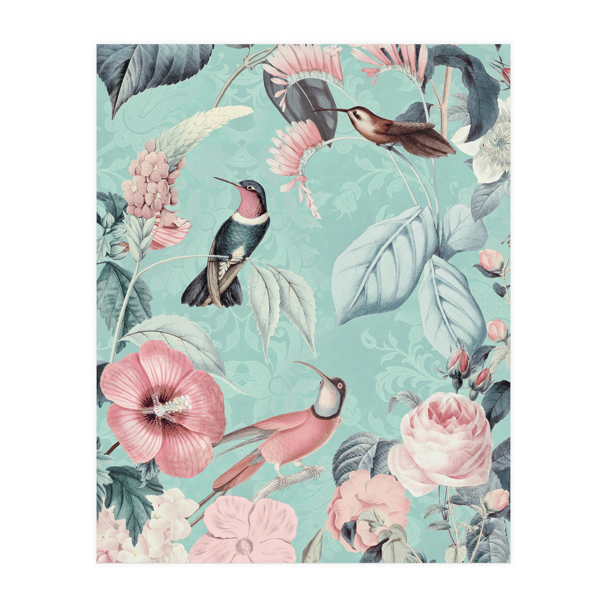 Pastel Hummingbirds (Print Only)