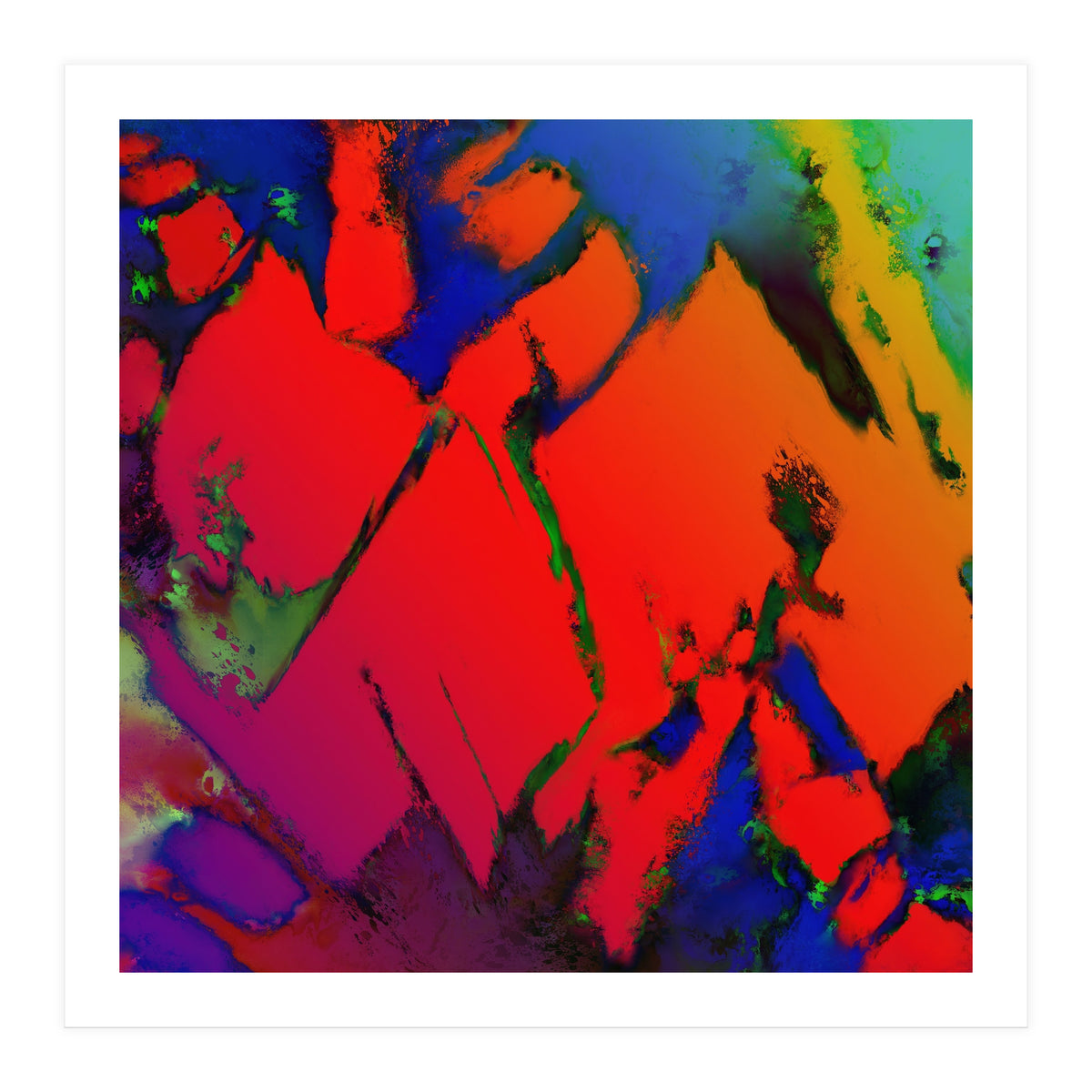 Colliding Panels Red (Print Only)