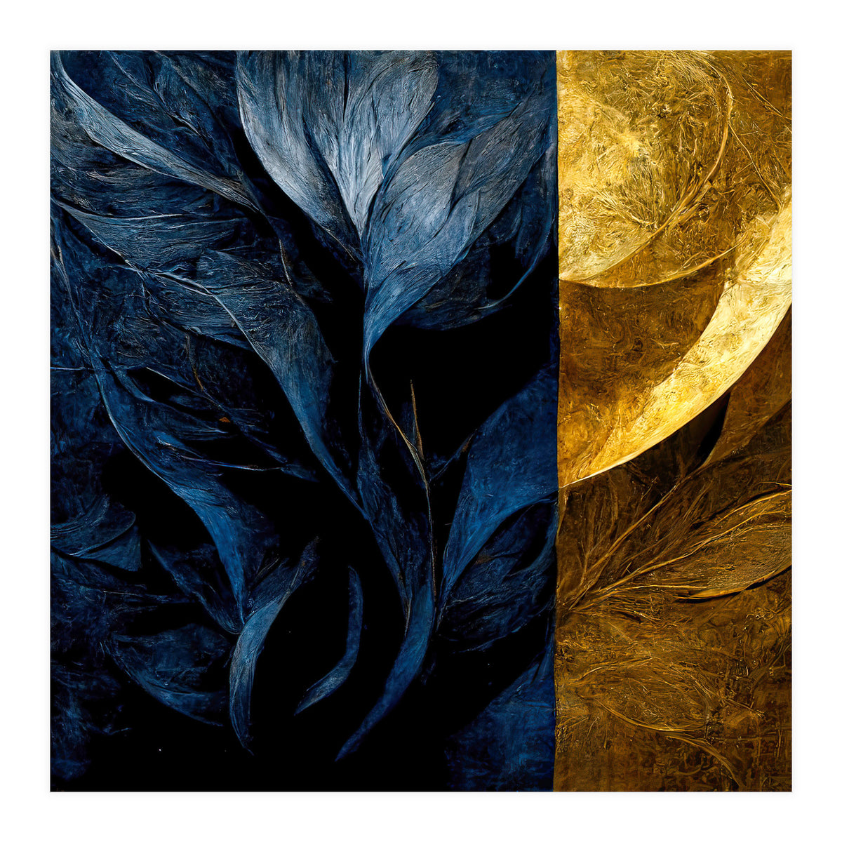 METALLIC FLOWER (Print Only)