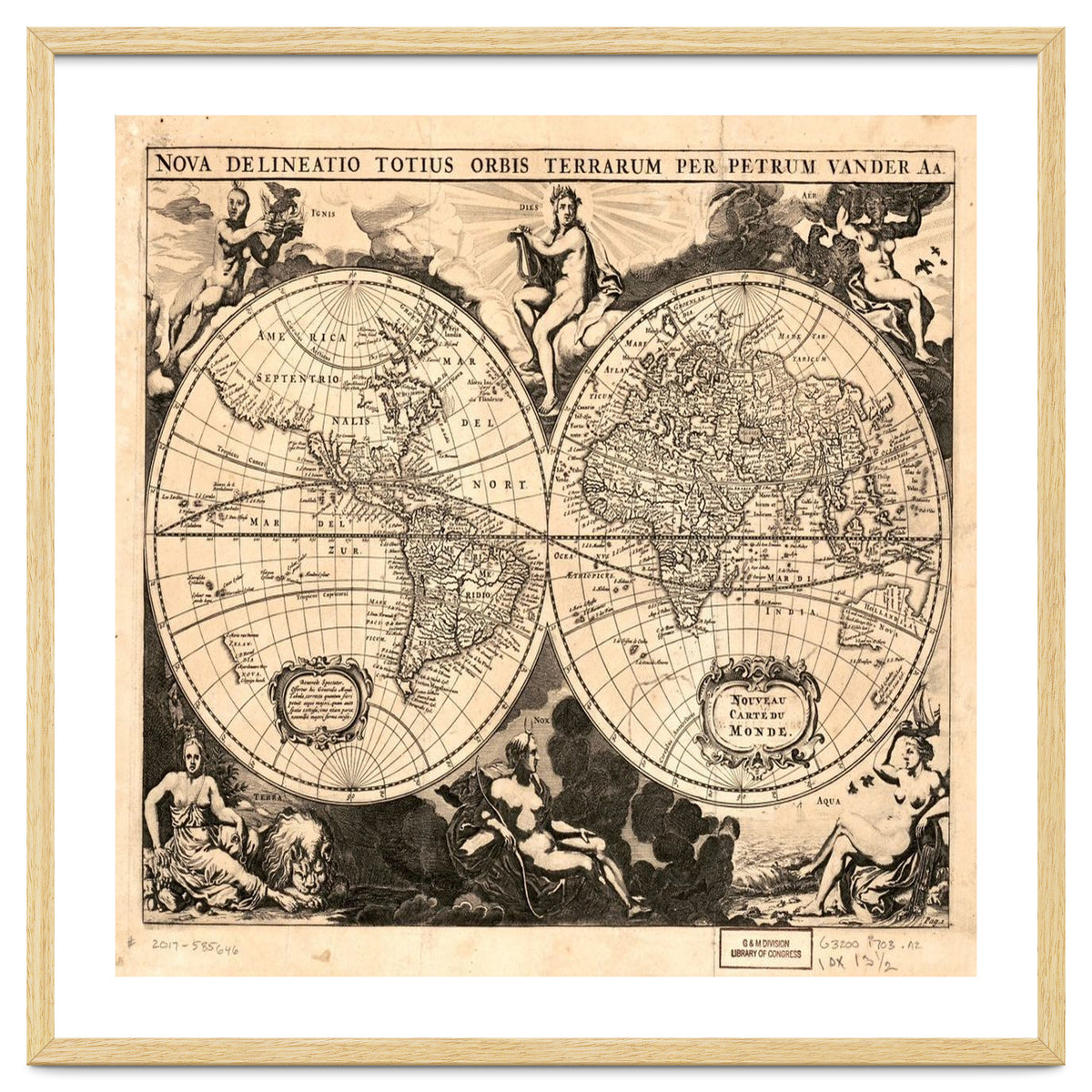 Old world mapa mundi
