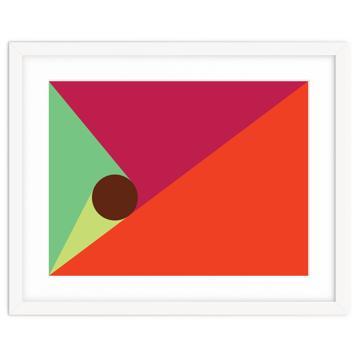 Geometric Shapes No. 25 - orange, mint & purple