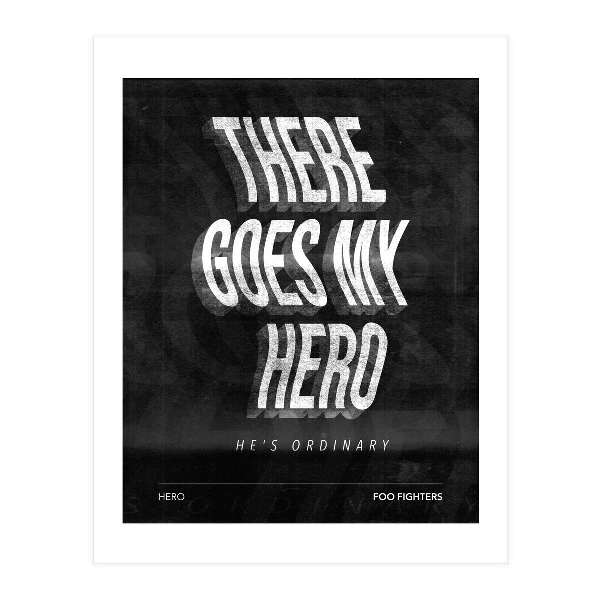 Foo Fighters - Hero (Print Only)