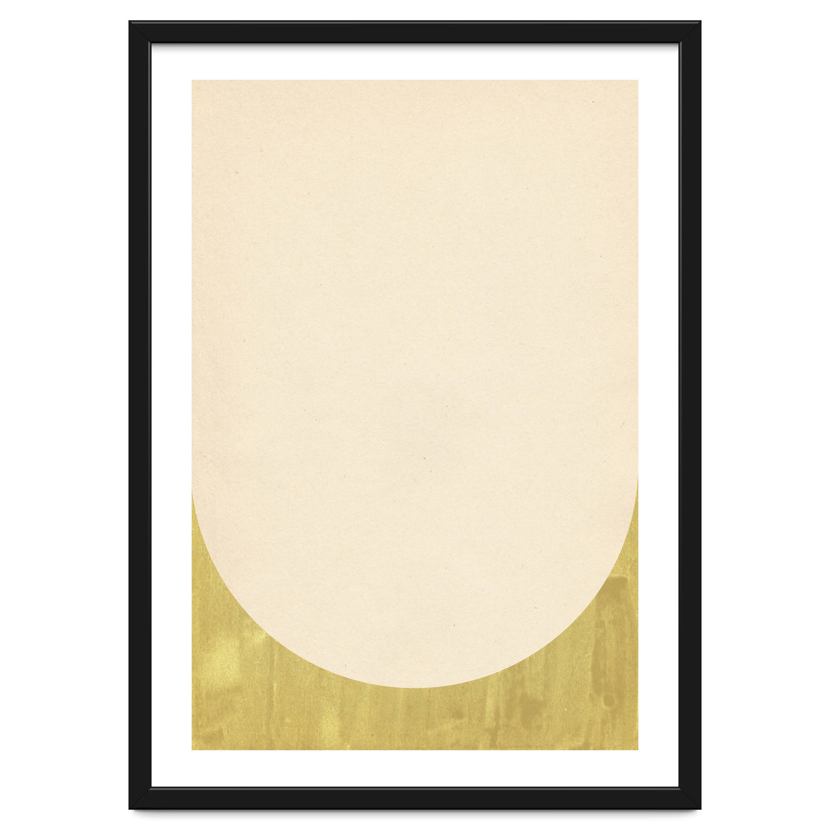 Soft green arch shape