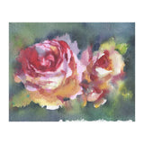 Wildflowers rose watercolor painting (Print Only) thumbnail