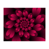 Red Floral Satin  (Print Only) thumbnail