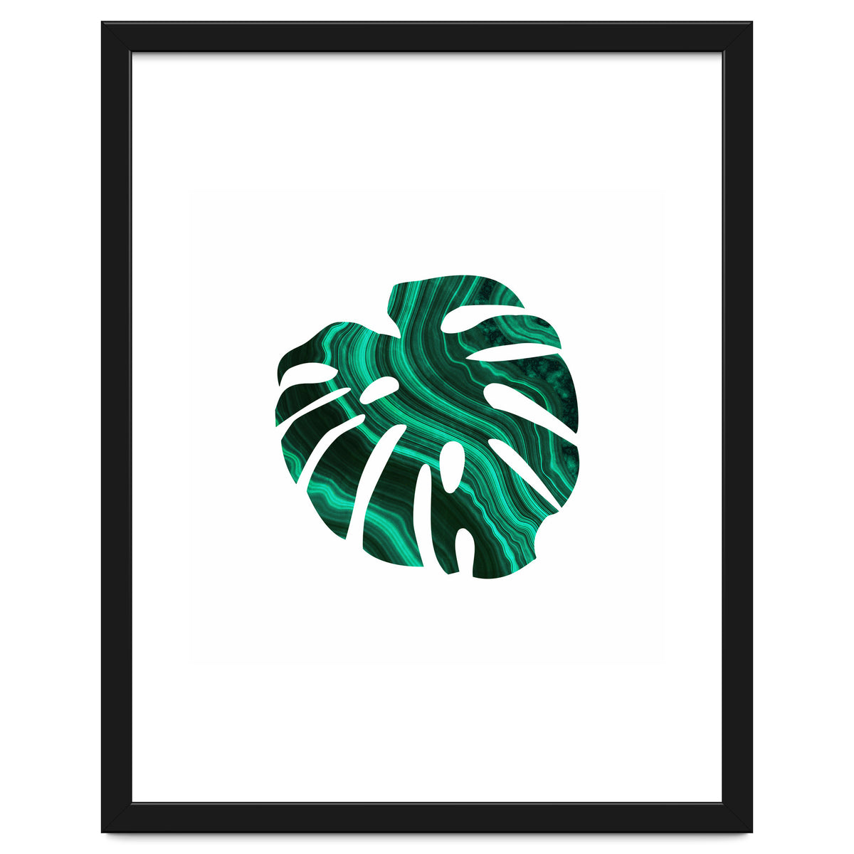 Green Marble Leaf I