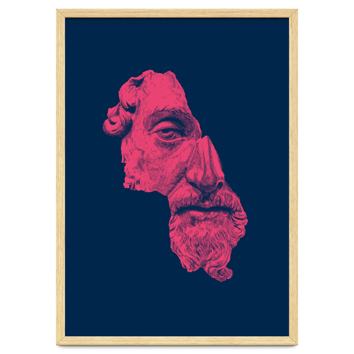 MARCUS AURELIUS ANTONINUS AUGUSTUS / prussian blue / vivid red