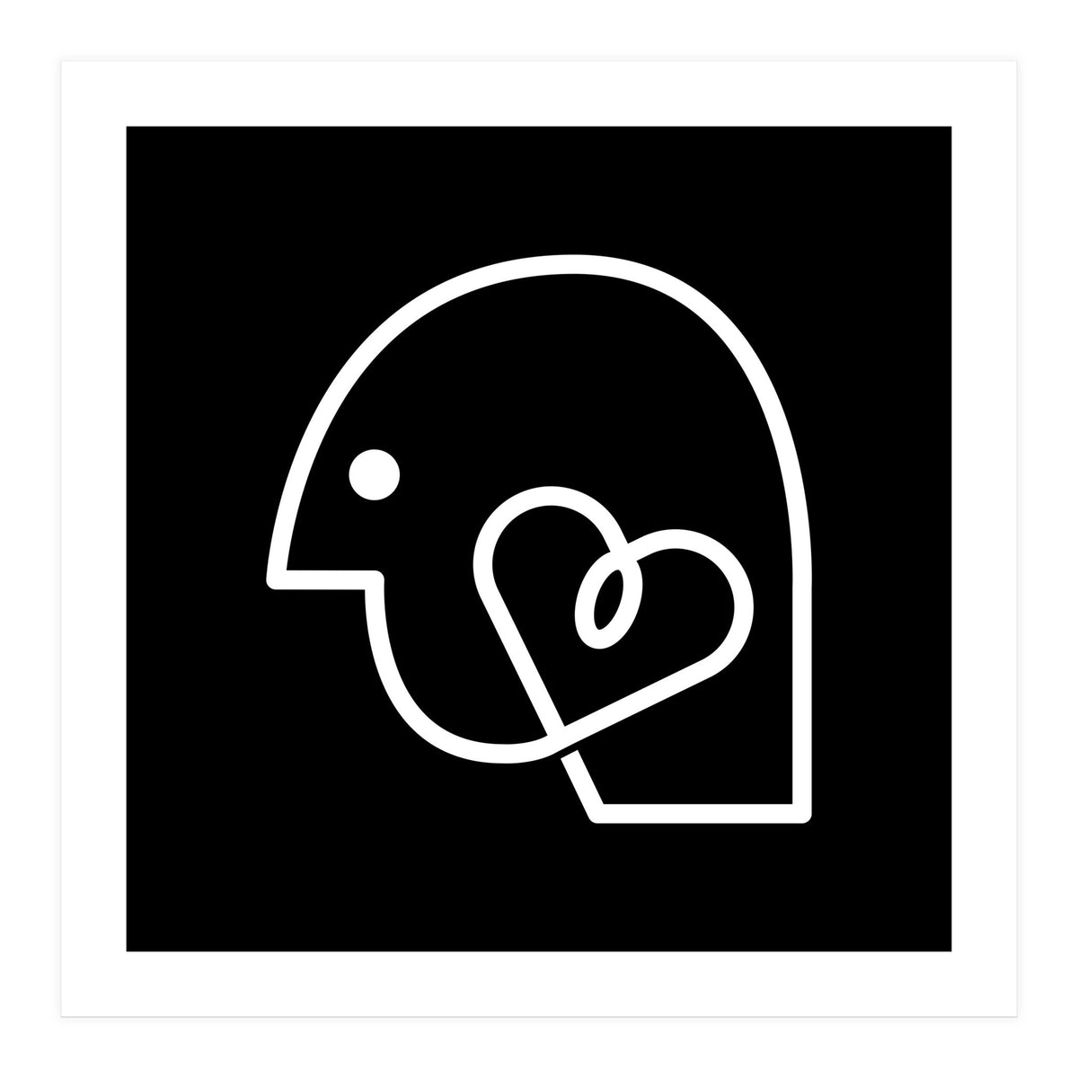 Head Heart_Black (Print Only)