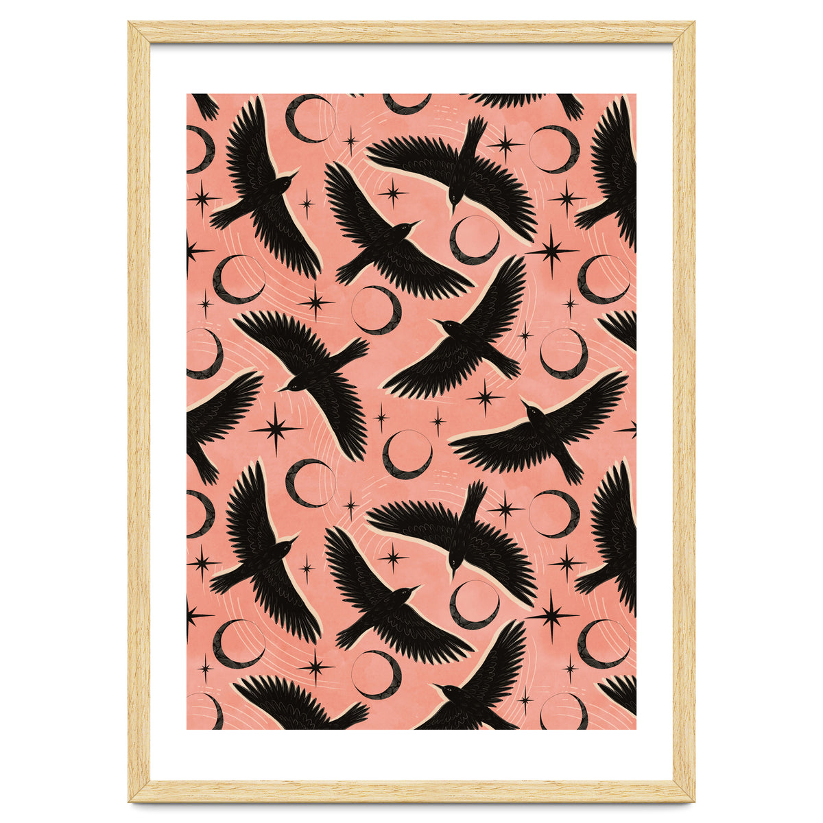 Black Birds With Moons