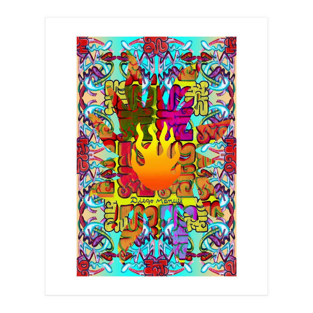 Fuego Y Graffiti 38 (Print Only)