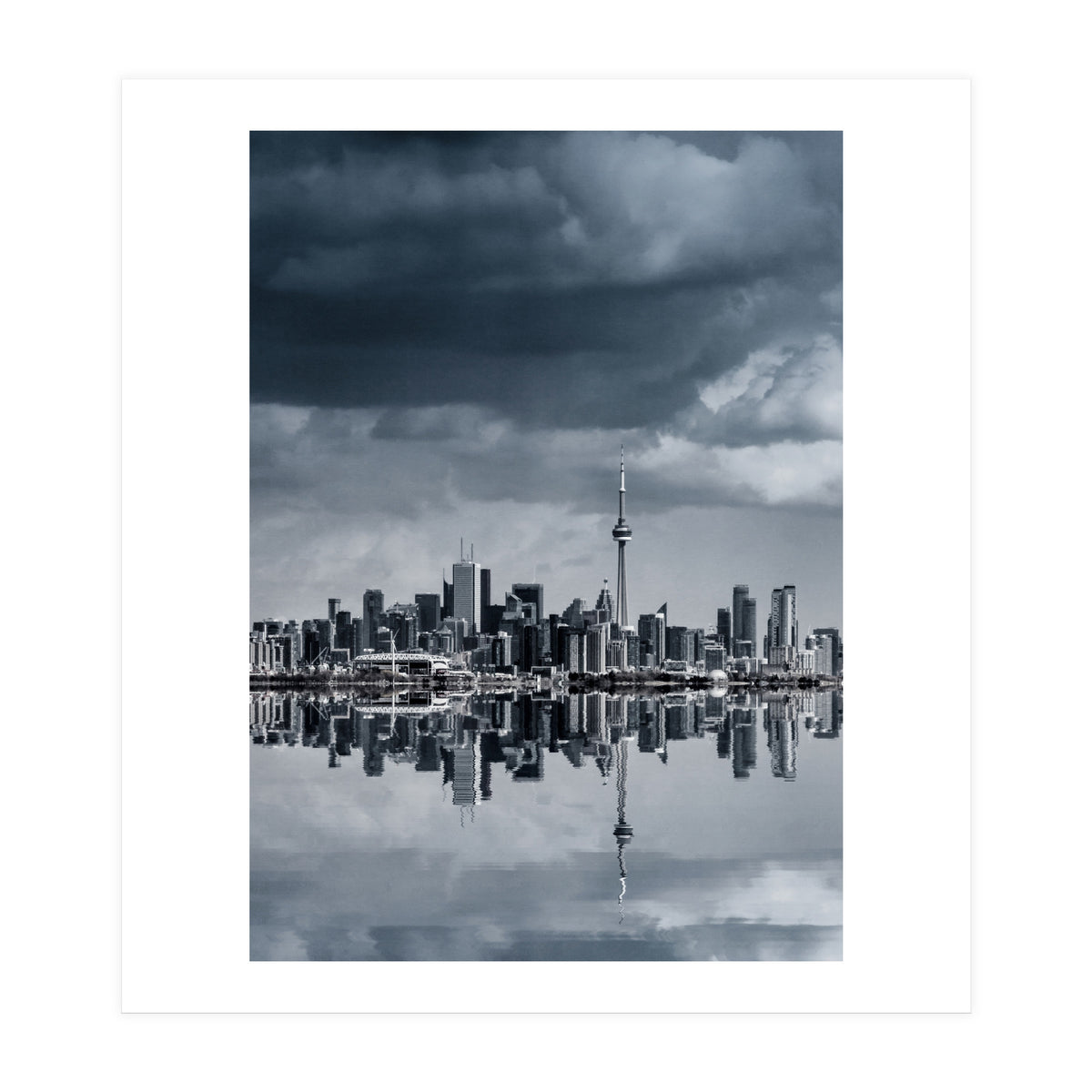 Toronto Skyline From Colonel Samuel Smith Park Reflection No 1 (Print Only)