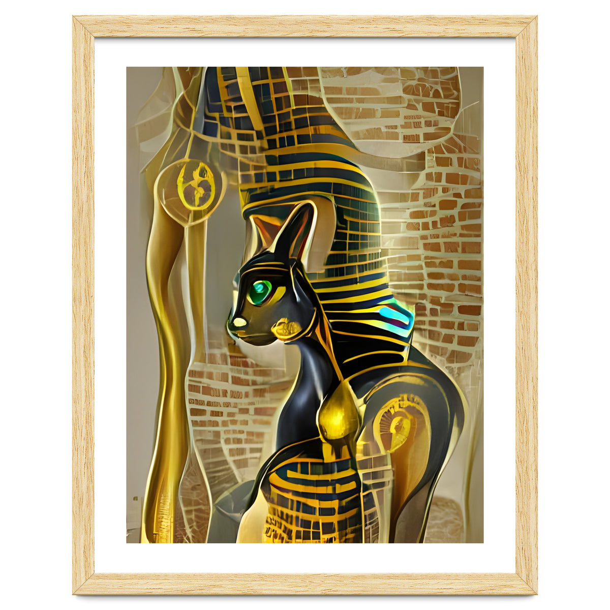 Ancient Egyptian Cat Goddess Bastet AI Art