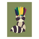 Indian Raccoon (Print Only) thumbnail