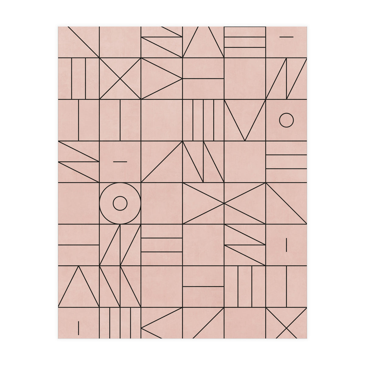 My Favorite Geometric Patterns No.2 - Pale Pink (Print Only)