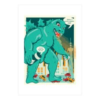 Godzilla vs Alexa (Print Only)