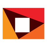 Geometric Shapes No. 23 - red & orange (Print Only) thumbnail