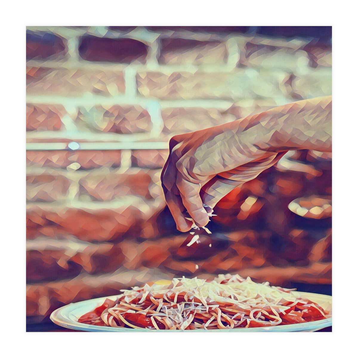 There`s No Such A Thing As Too Much Cheese (Print Only)