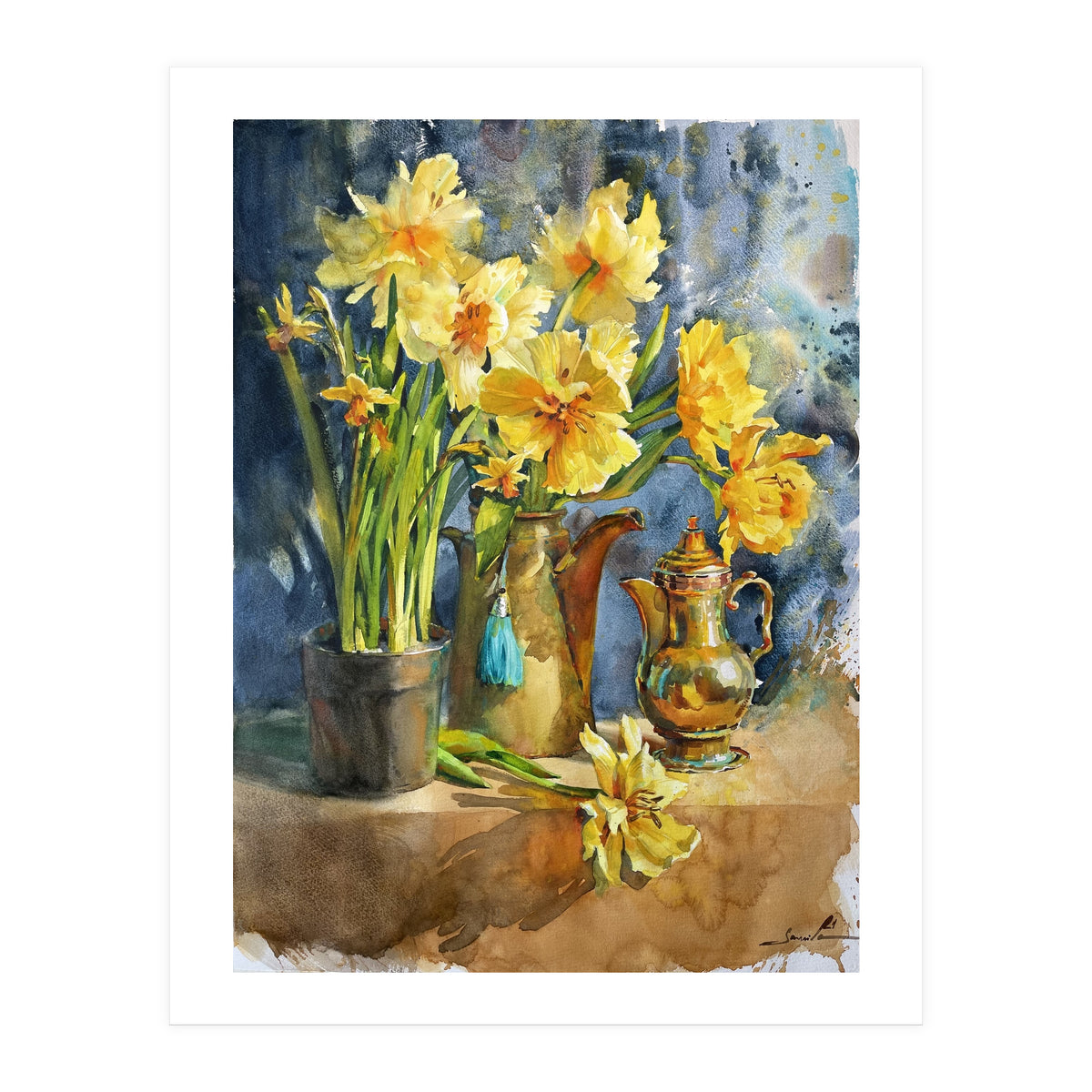 Sunny Flower Still Life (Print Only)