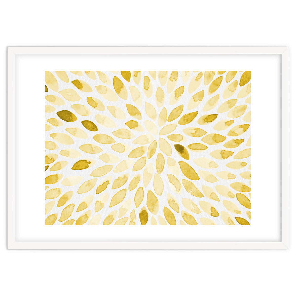 Watercolor Burst Yellow