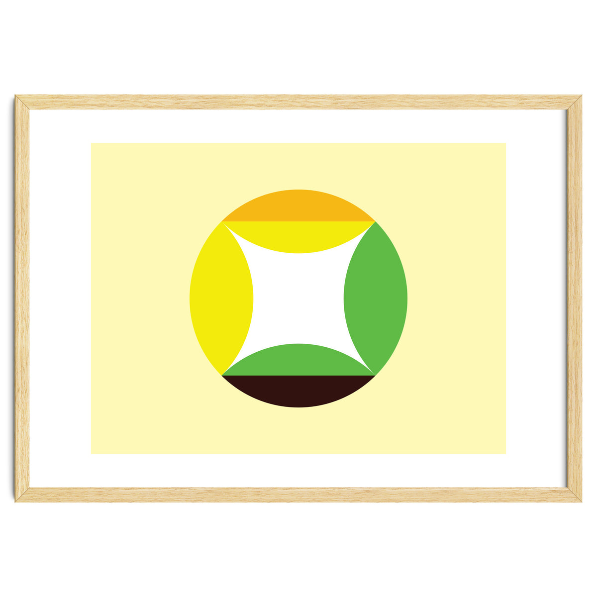 Geometric Shapes No. 21 - yellow, green & orange