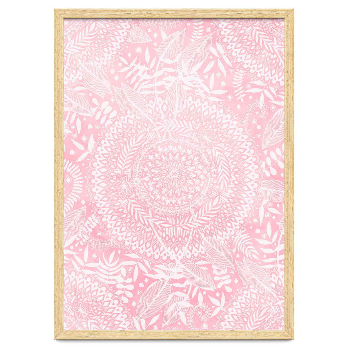 Medallion Pattern in Blush Pink