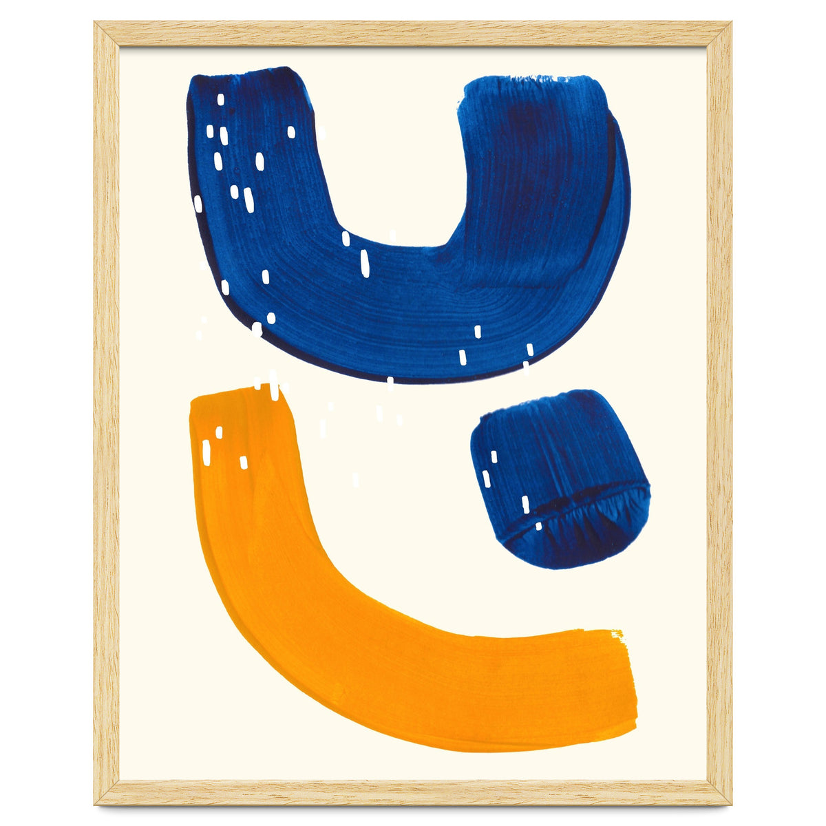 Blue Umbrella For A Yellow Banana