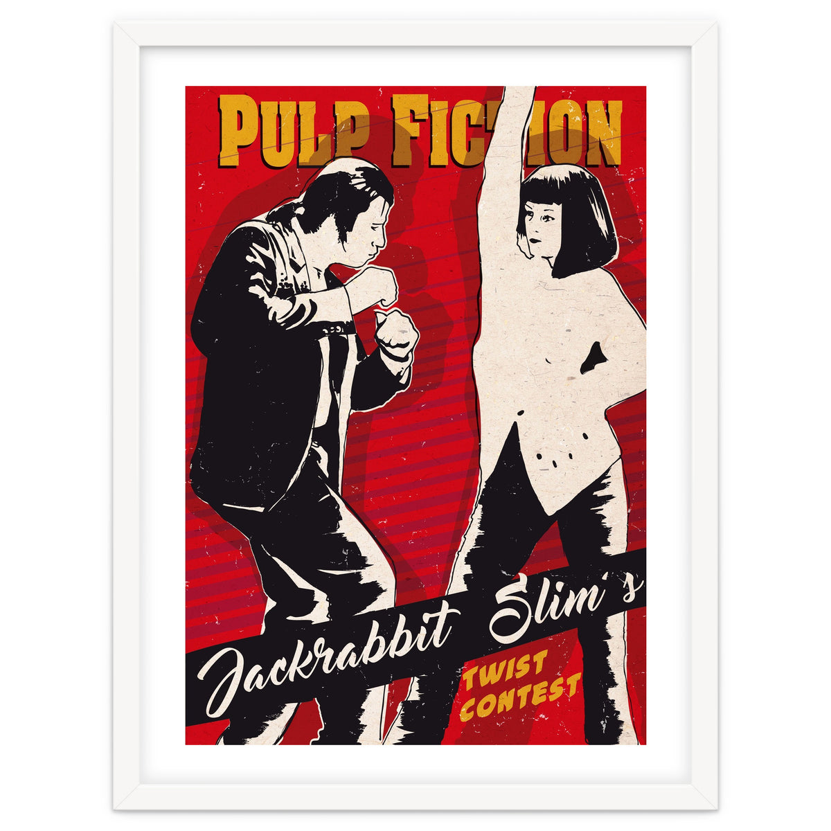 Twist dance Pulp Fiction movie poster