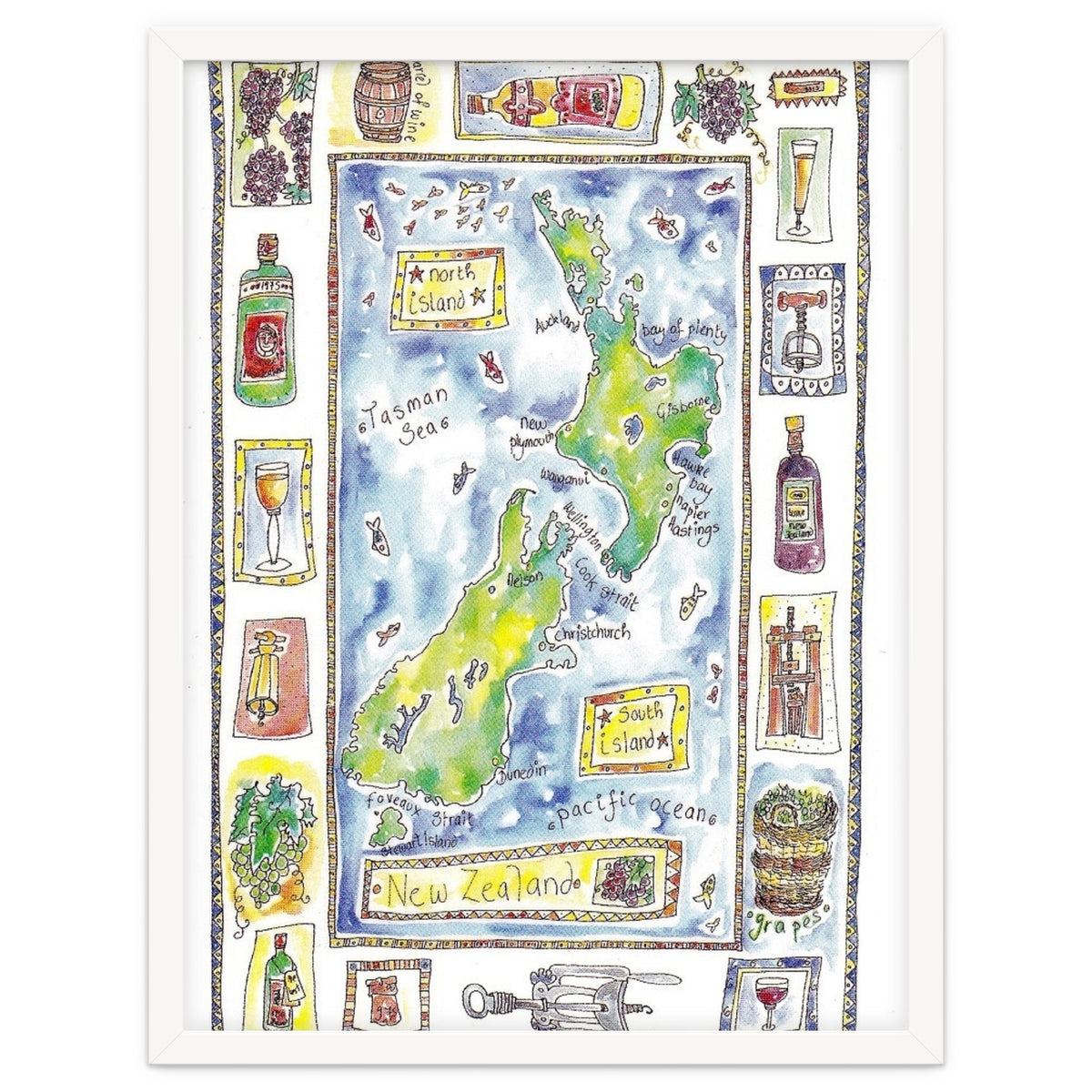 A wine map of New Zealand