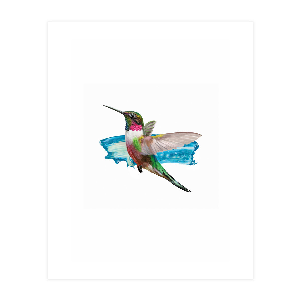 Modern Hummingbird II (Print Only)