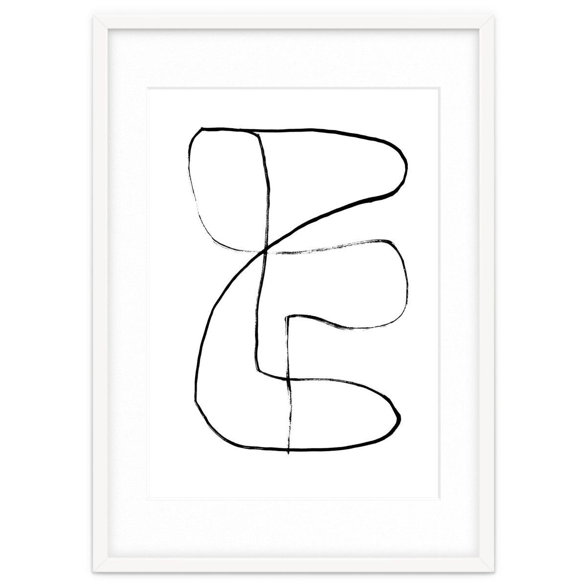 Mid-Century Line Art Print #1