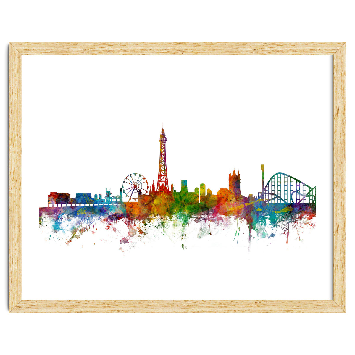 Blackpool England Skyline