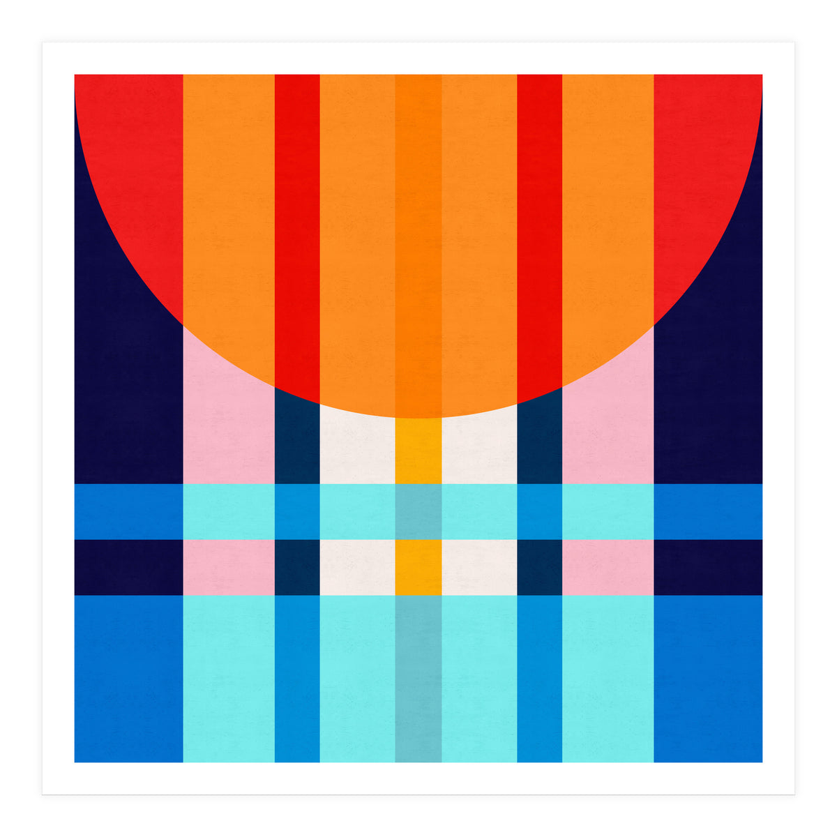 Colorful abstract V (Print Only)