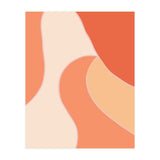Colorful Orange Tones  Retro Waves (Print Only) thumbnail