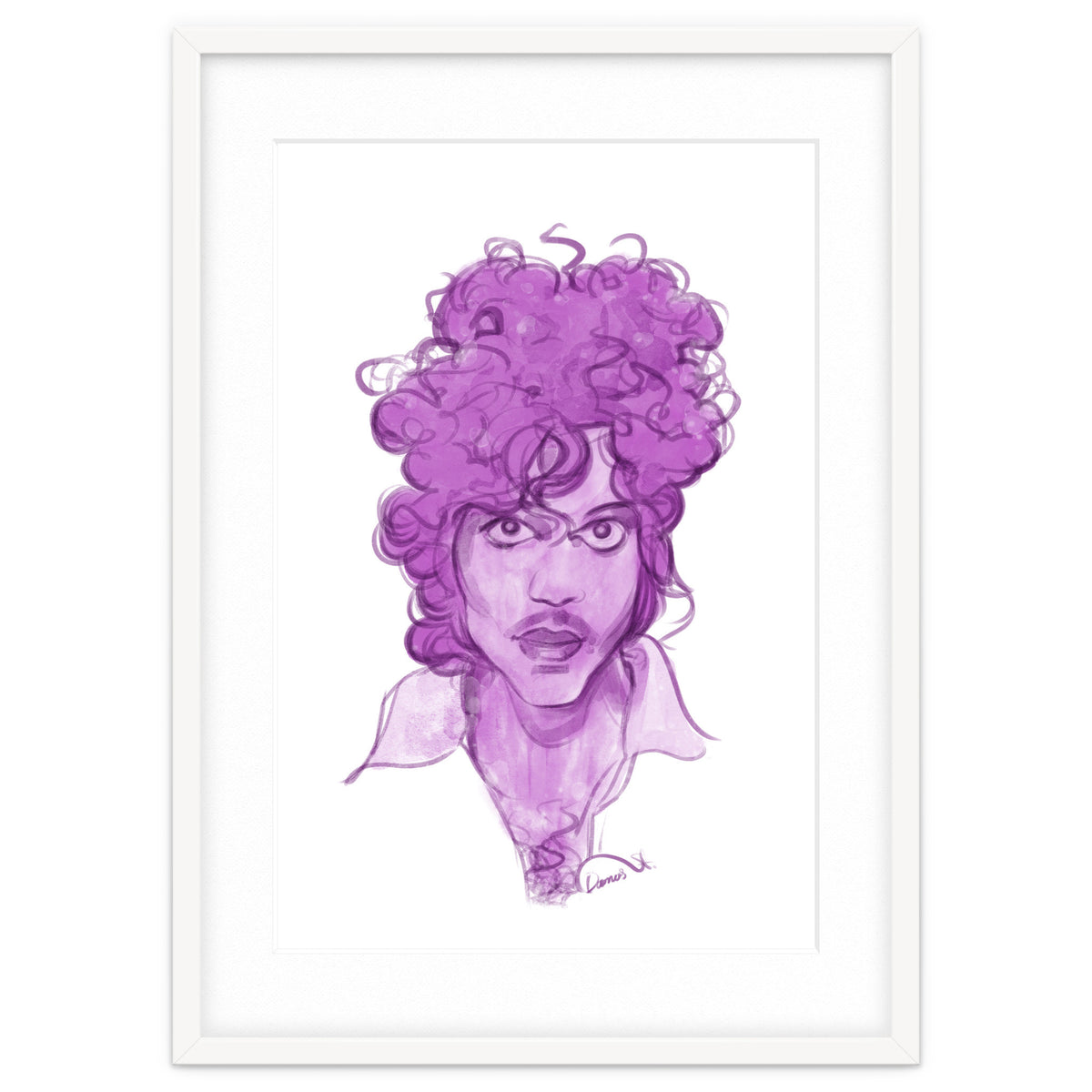 Prince Watercolor illustration