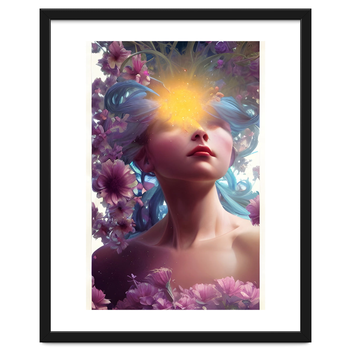 Vicky's Head In The Floral Clouds