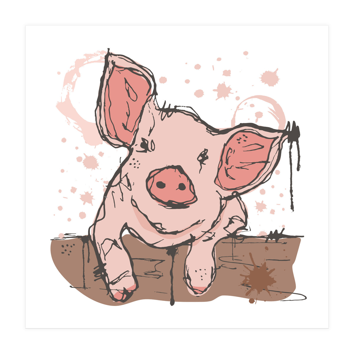 Pig sketch (Print Only)