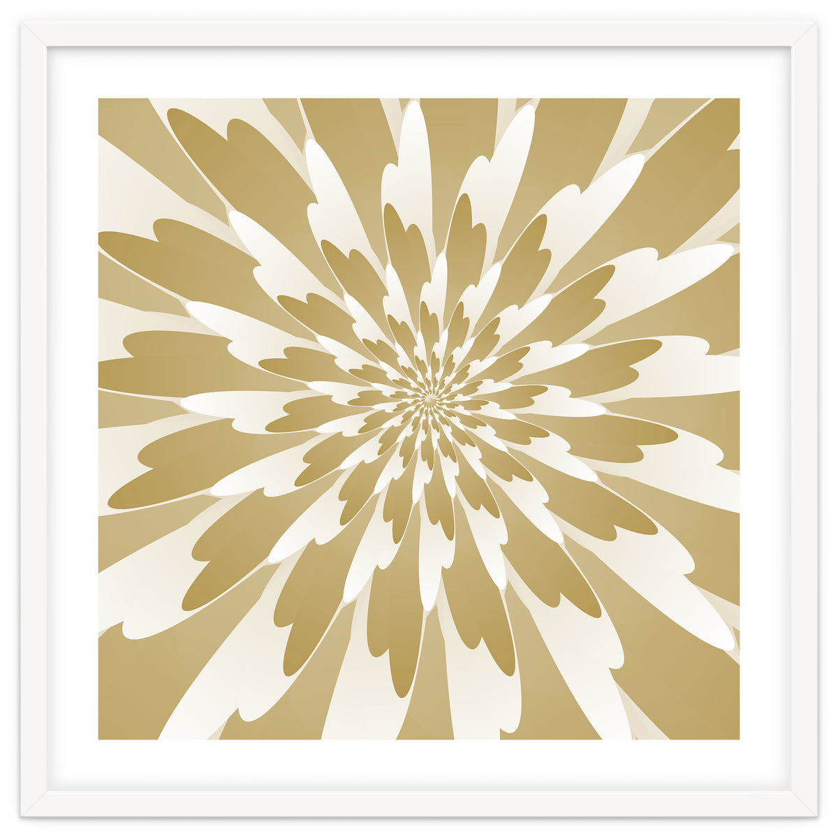 Spiral Flower Design Art