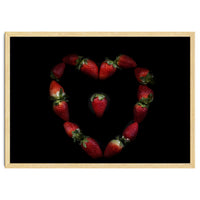 Heart of strawberries