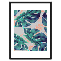 Be Tropical, Botanical Jungle Monstera Illustration, Modern Bohemian Botanical Blush Painting