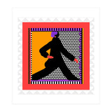 WOMAN WEARING BLACK TAKING A STROLL (Print Only) thumbnail