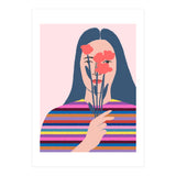 Girl With Flowers (Print Only) thumbnail