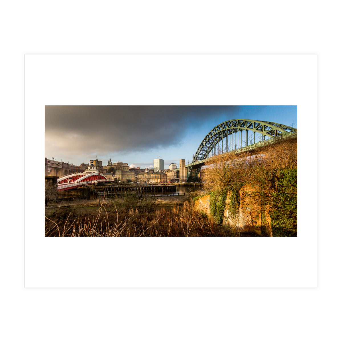 Newcastle tyne bridge sunset (Print Only)