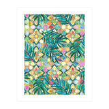 Gilded Moroccan Mosaic Tiles with Palm Leaves  (Print Only) thumbnail