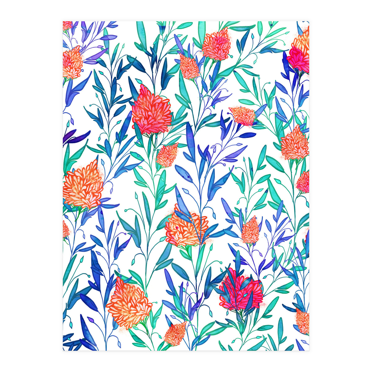 Vibrant Floral (Print Only)