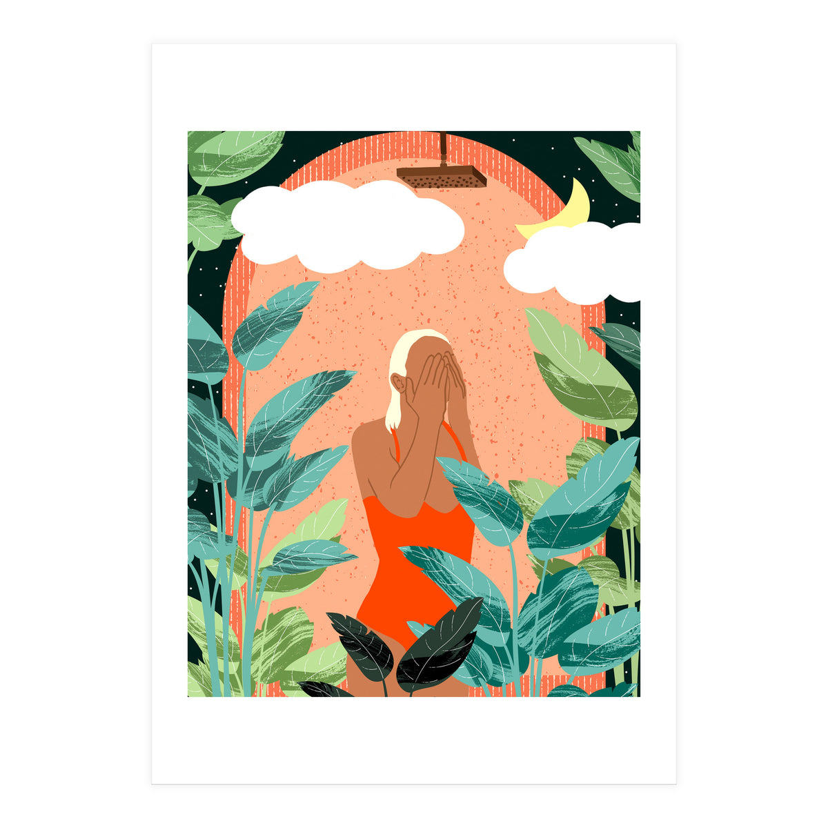 Starry Night Shower (Print Only)