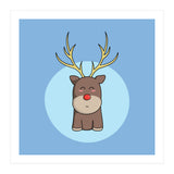 Kawaii Cute Christmas Reindeer (Print Only) thumbnail